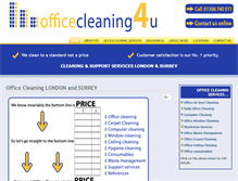 Tablet Screenshot of officecleaning4u.com